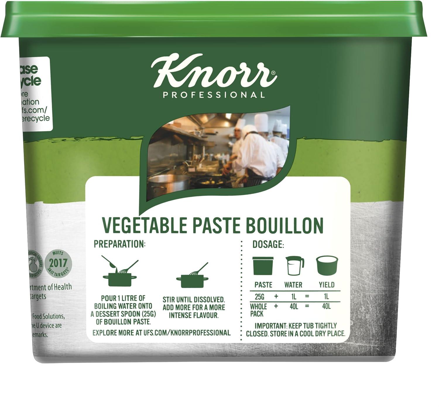 Knorr Gluten Free Vegetable Paste Bouillon 1kg Vegetable 1.00 kg (Pack