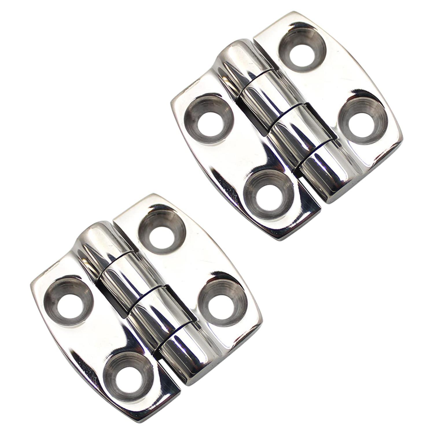 Boat Hinges Stainless Steel Marine Hinges 11/2" x 11/2" Pair