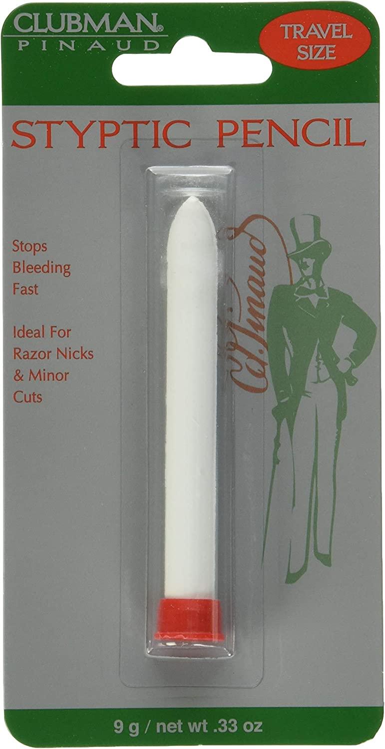 Pinaud Clubman Styptic Pencil 2-Pack - Fast Nick Relief For Shaving Cuts