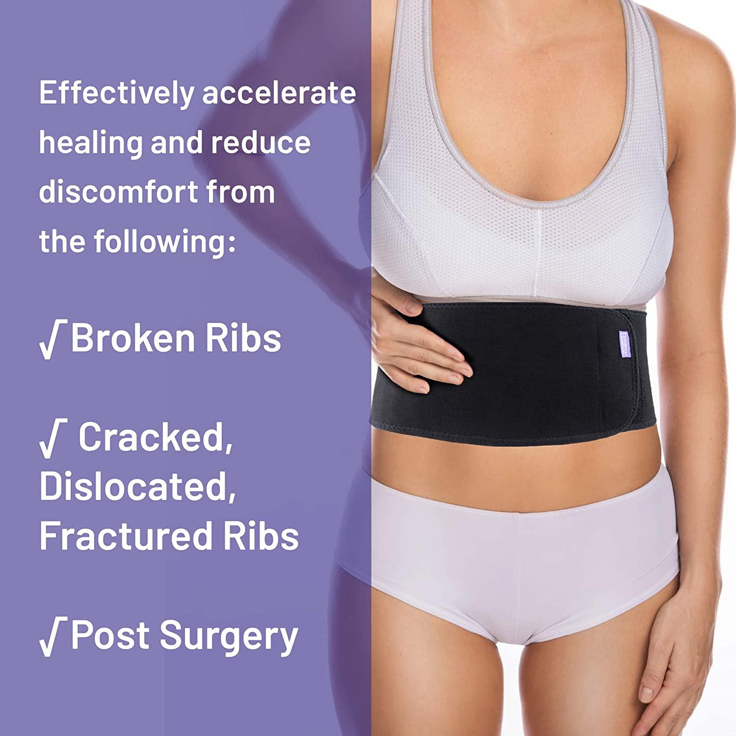 Everyday Medical Broken Rib Brace for Men and Women Bamboo Charcoal Rib Support Compression