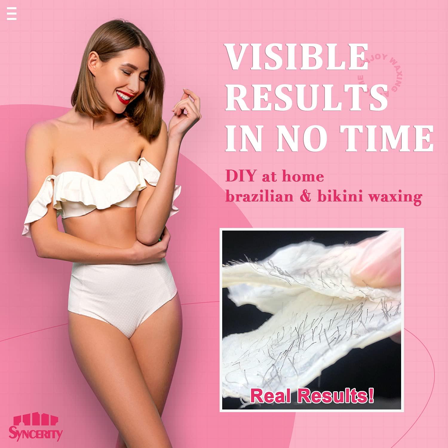 Waxing Kit, Syncerity Hair Removal Wax Warmer Kit for Sensitive Skin