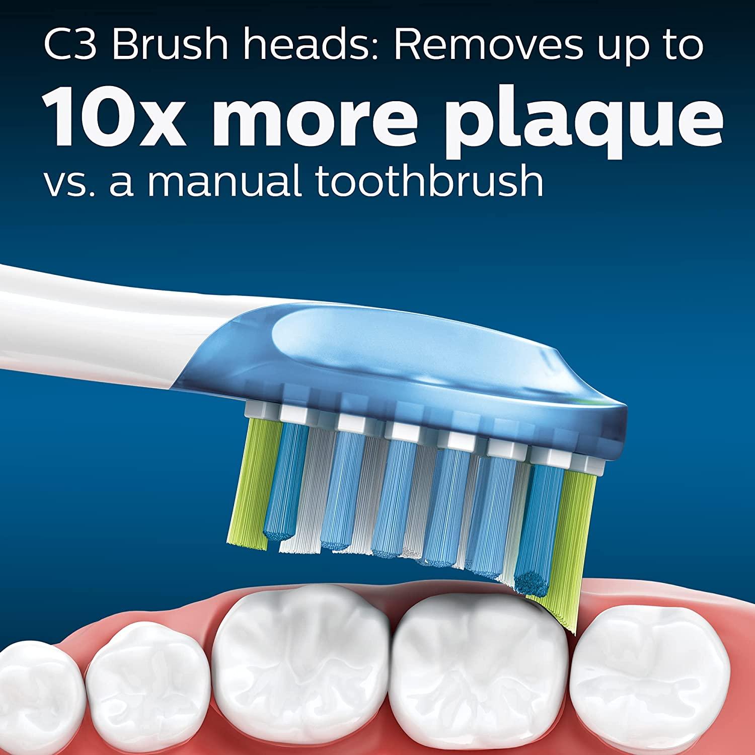 Philips Sonicare Genuine Replacement Toothbrush Heads Variety Pack, C3