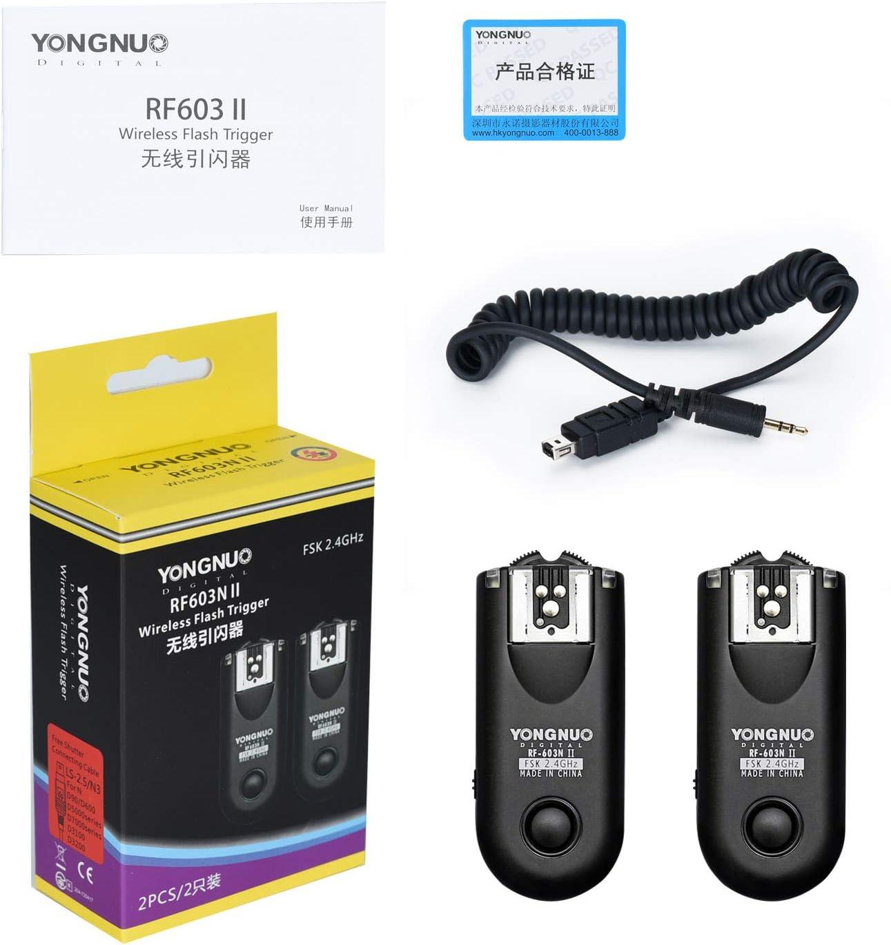 YONGNUO RF-603II N3 Wireless Shutter Release Flash Trigger for