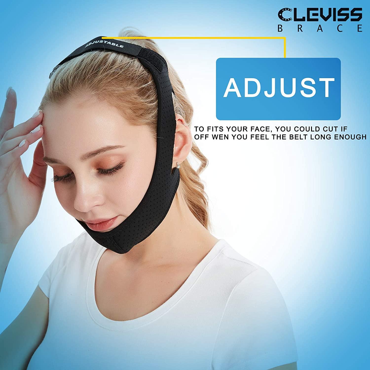 Double Adjustable Anti Snoring Chin Strap Stopper Chin Straps for Men