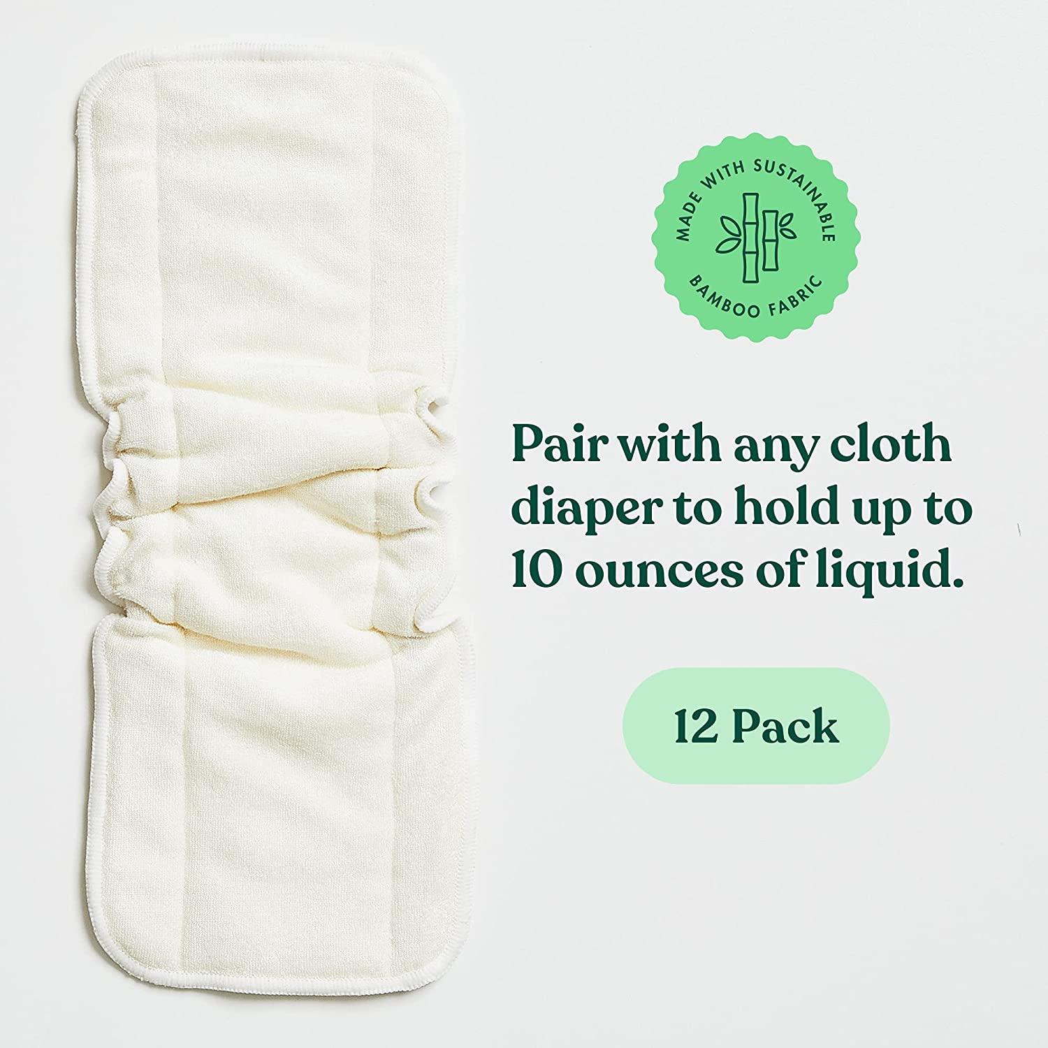 Naturally Natures 4 Layer Cloth Diaper Inserts with Gussetts