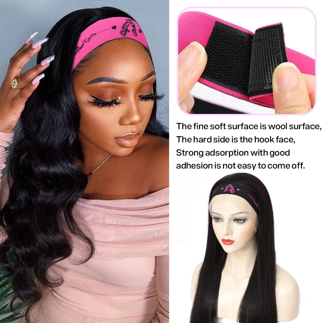 Elastic Band for Lace Frontal Melt, 4 PCS Lace Melting Band for Lace Wigs, Wig  Elastic Band for Melting Lace, Adjustable Wig Band for Edges, Lace Band Wig  Bands for Edges Elastic