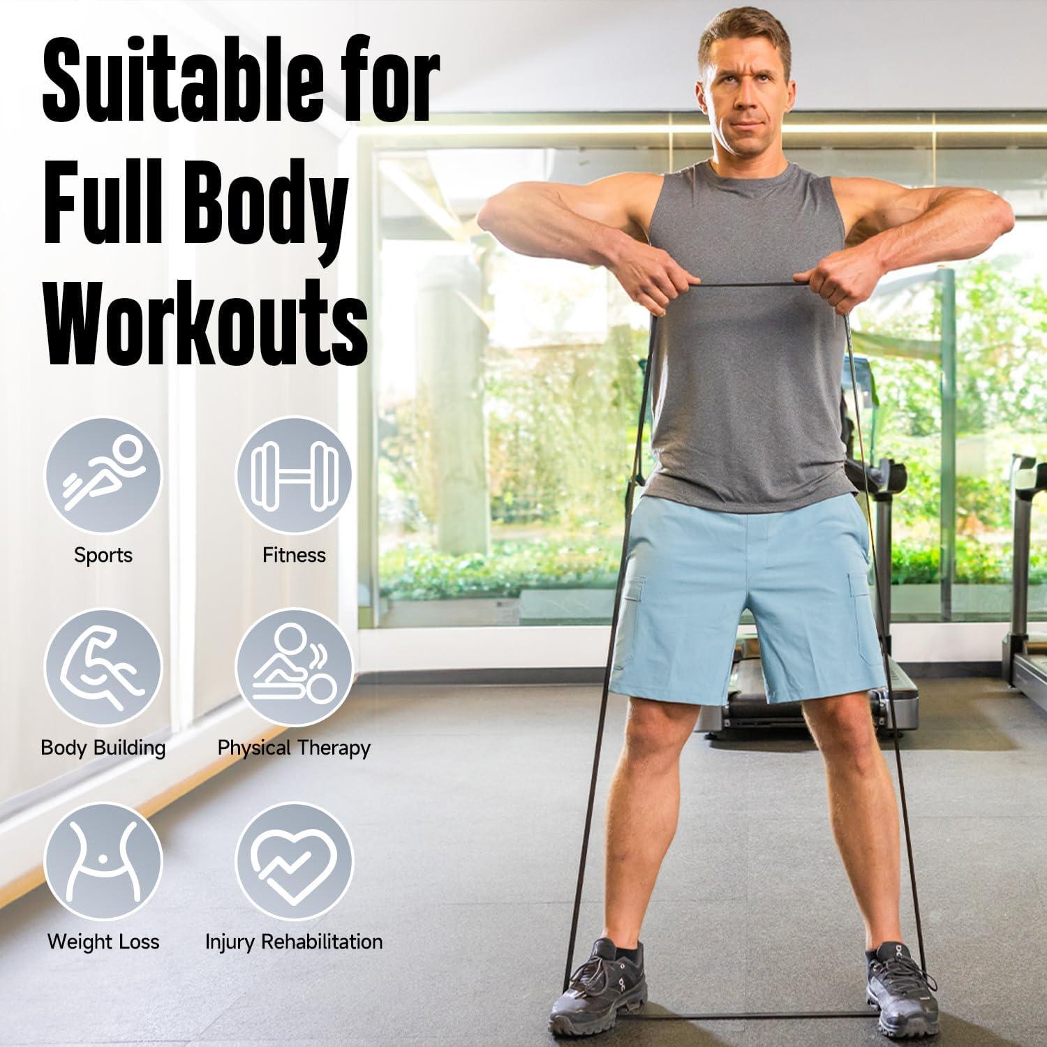 FitBeast Resistance Bands Set, 5 Different Levels, Pull Up Assist Bands