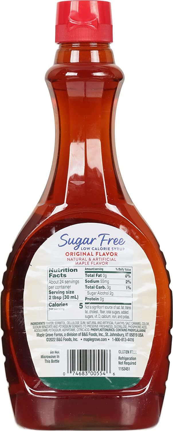 Maple Grove Farms, Syrup, Sugar Free, 24 Ounce Sugar Free Maple Syrup