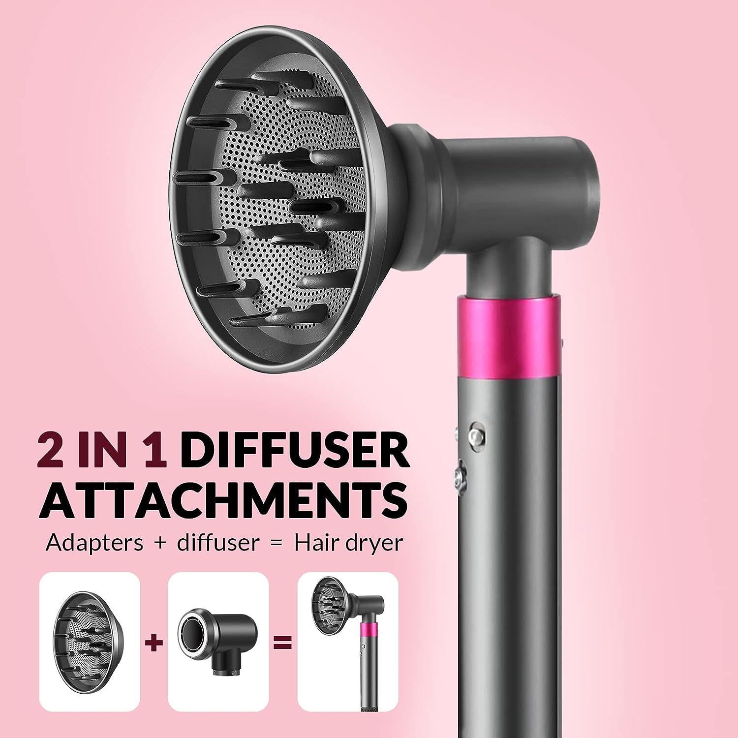 Diffuser and Adaptor Attachment for Dyson Airwrap Styler HS01 HS03 HS05,  Converting Your Air Wrap Curling Styler to A Hair Dryer