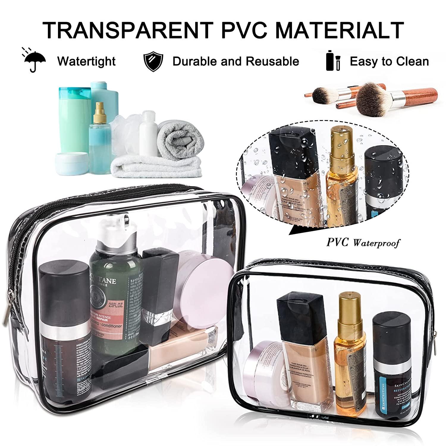  FRCOLOR 2pcs travel make up bag travel makeup kit