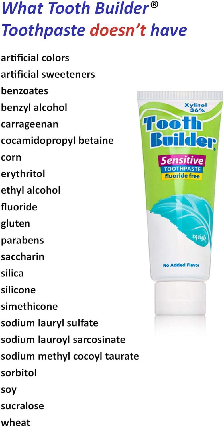 Squigle Tooth Builder SLS Free Toothpaste Prevent Tooth Sensitivity