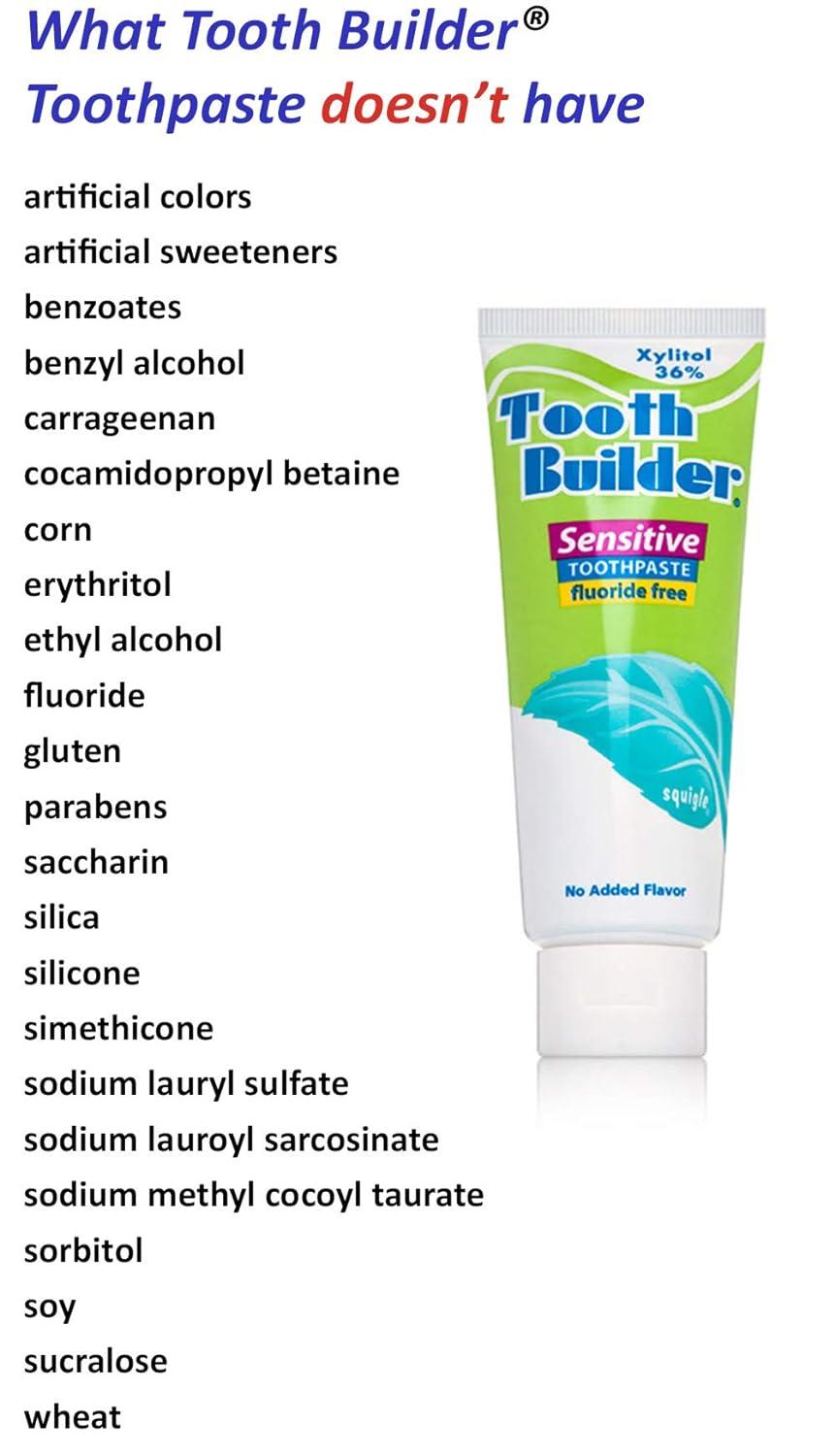 Squigle Tooth Builder SLS Free Toothpaste Stops Sensitivity, Prevents