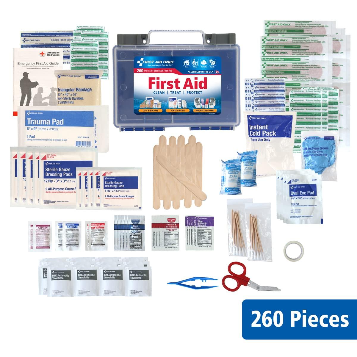 First Aid Only 260 Piece AllPurpose First Aid Kit OSHA Compliant