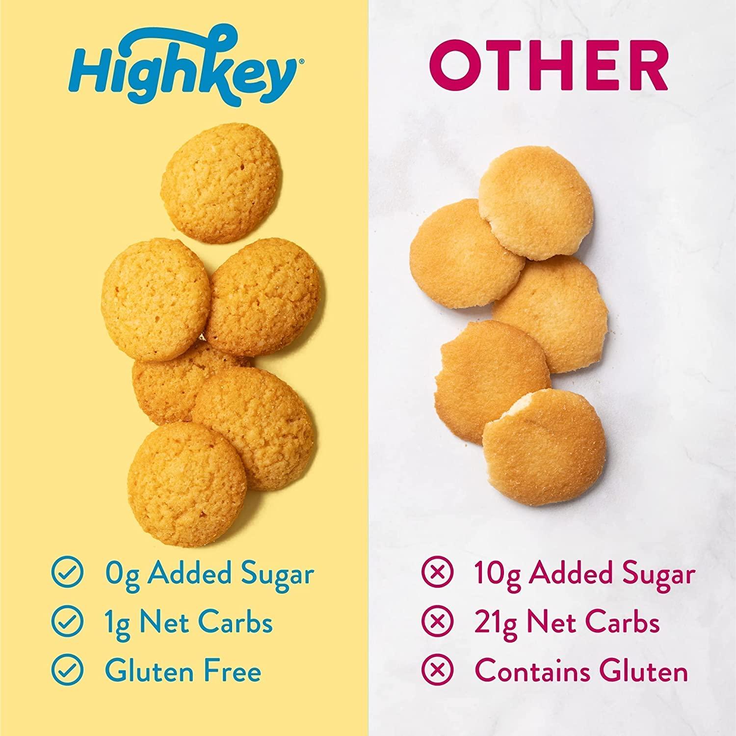 HighKey Sugar Free Cookies Banana Cream Wafer 6.75oz Keto Snack 1