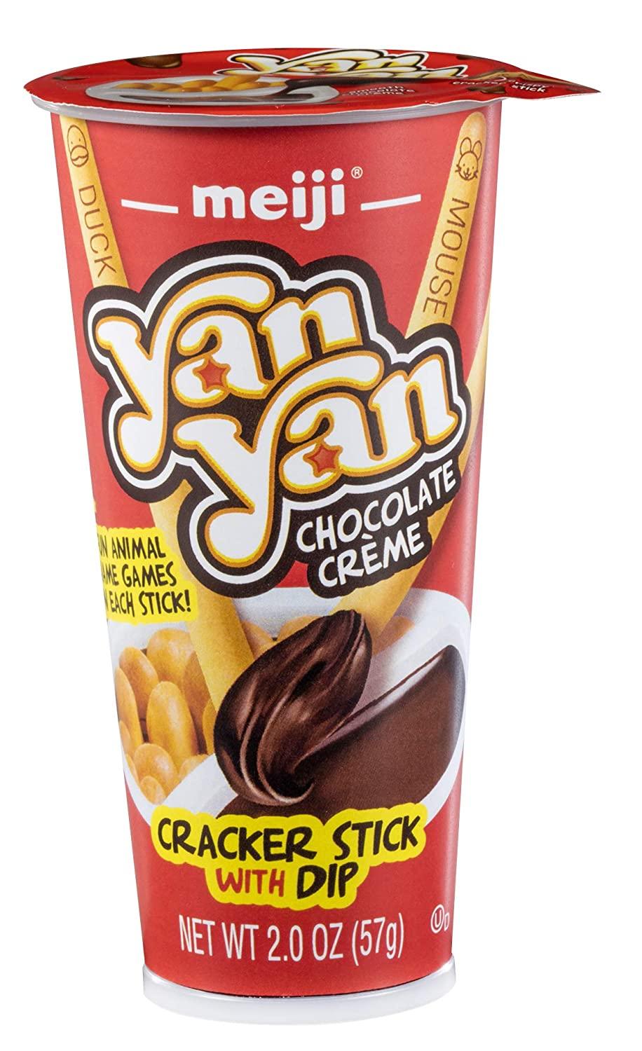 Meiji Yan Yan Dipping Sticks, Chocolate Crme 2 oz, Pack of 10