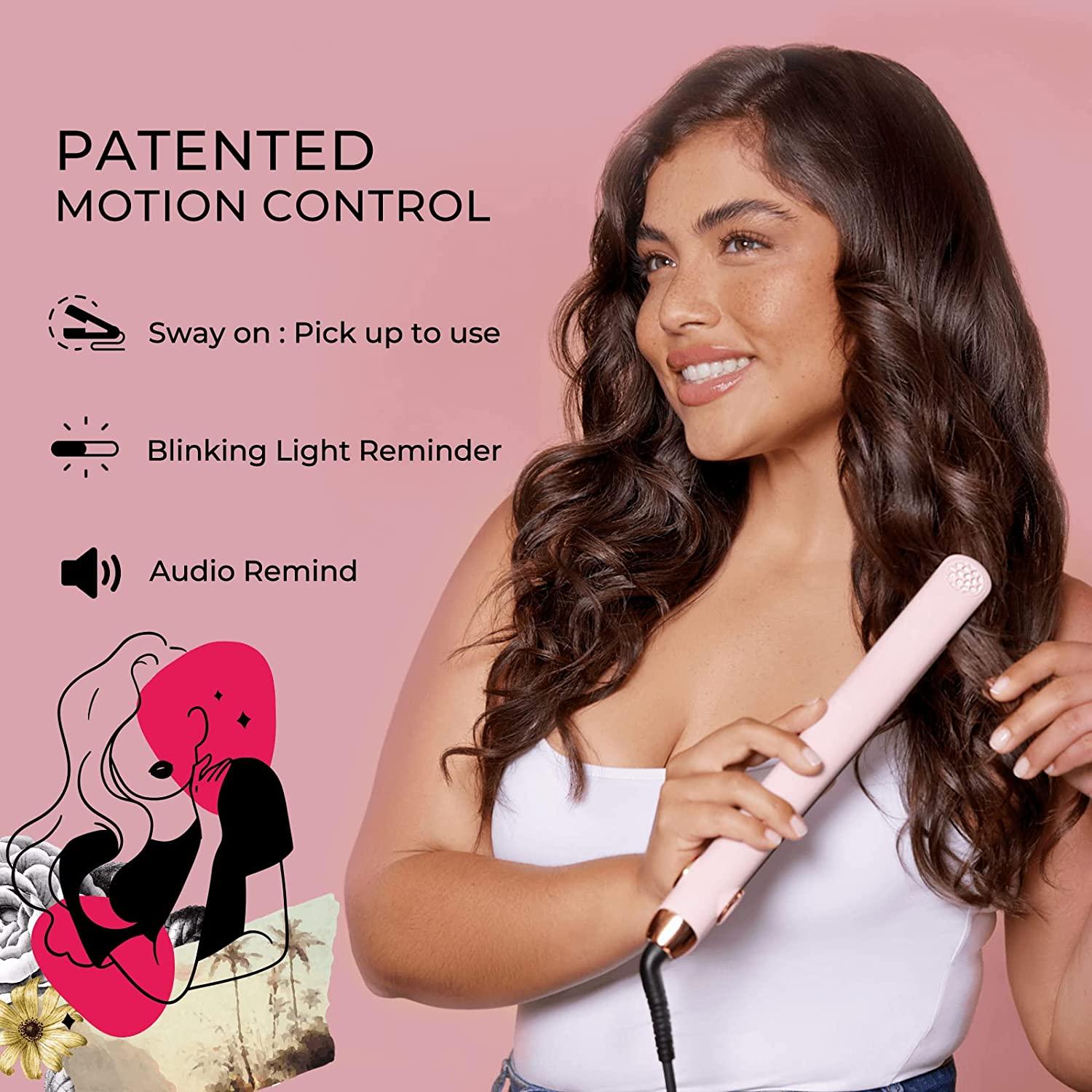 TYMO Flat Iron Hair Straightener and Curler 2 in 1 with 10s Fast