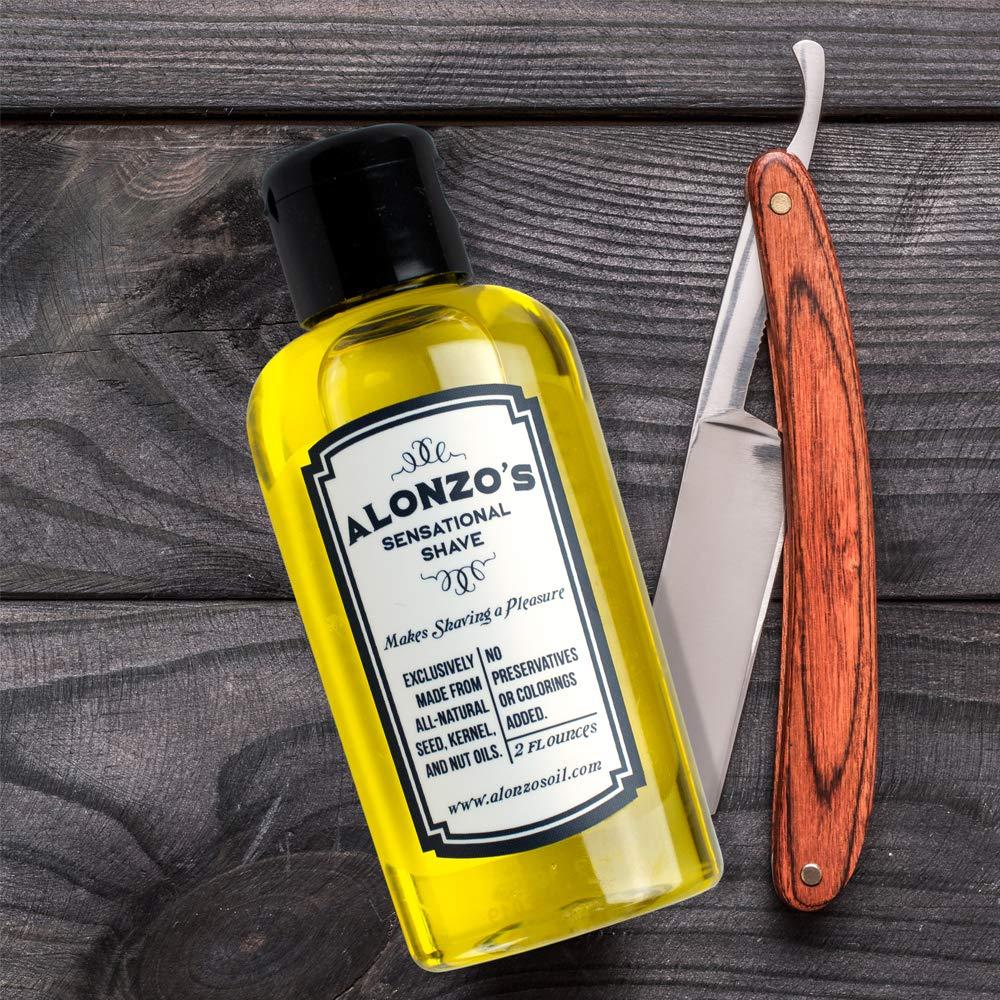 Alonzo's Sensational Shave Shaving Oil for Men (1Pack, 2 Oz Bottle