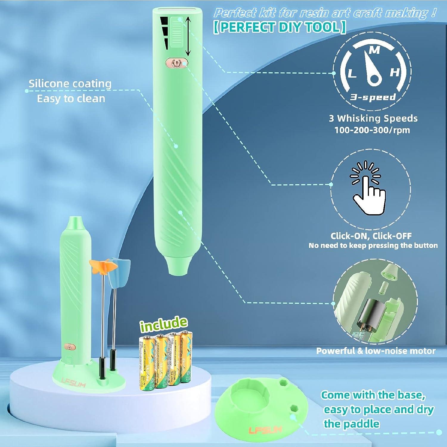 Electric Epoxy Resin Mixer,Handheld Resin Mixer for Minimizing Bubbles