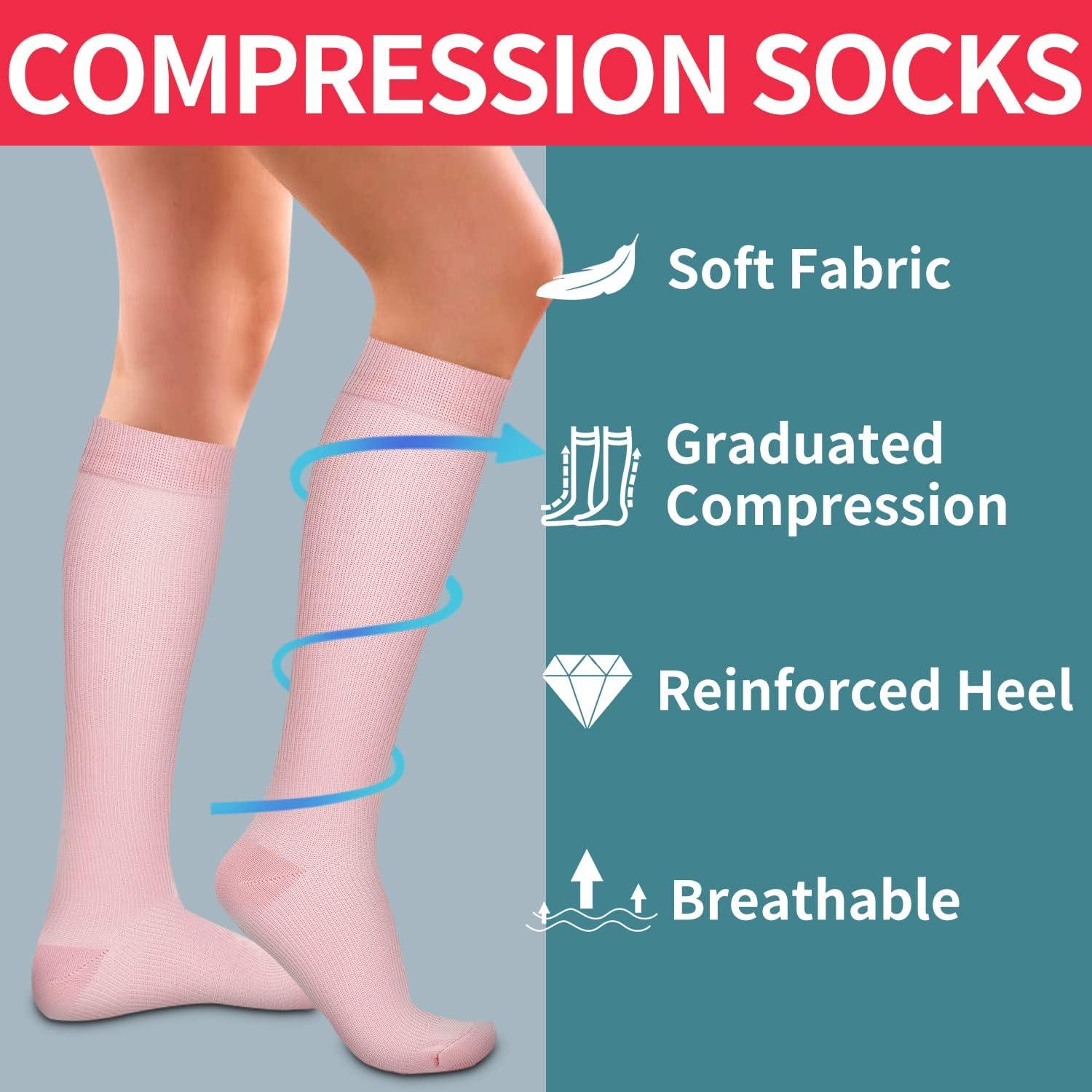 Laite Hebe 3 Pack Medical Compression Sock-Compression Sock For Women And  Men-Best For Running,Nursing,Sports on Galleon Philippines