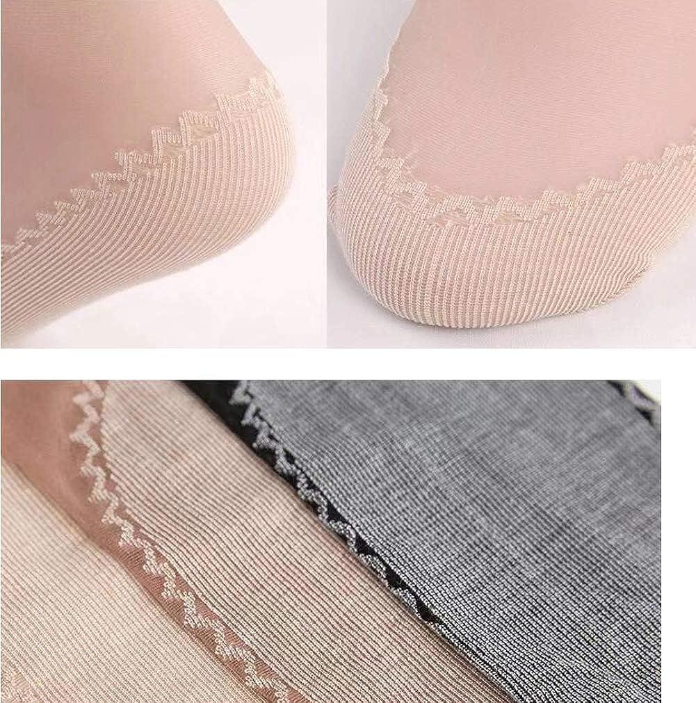 6 Pairs Women Nylon Elastic Short Ankle Sheer Stockings Silk Short