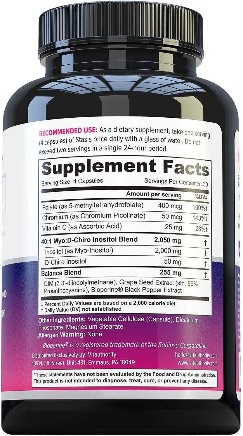 Stasis Estrogen Support Supplement for Women PCOS, PMS, Menopause