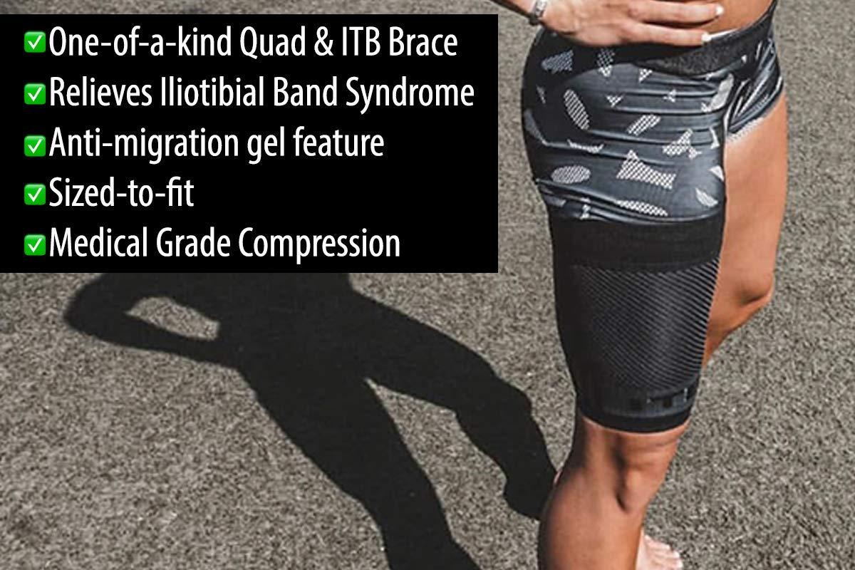 OrthoSleeve Thigh Compression Sleeve - Quad & IT Band Support For Thigh Pain & Hamstring Weakness