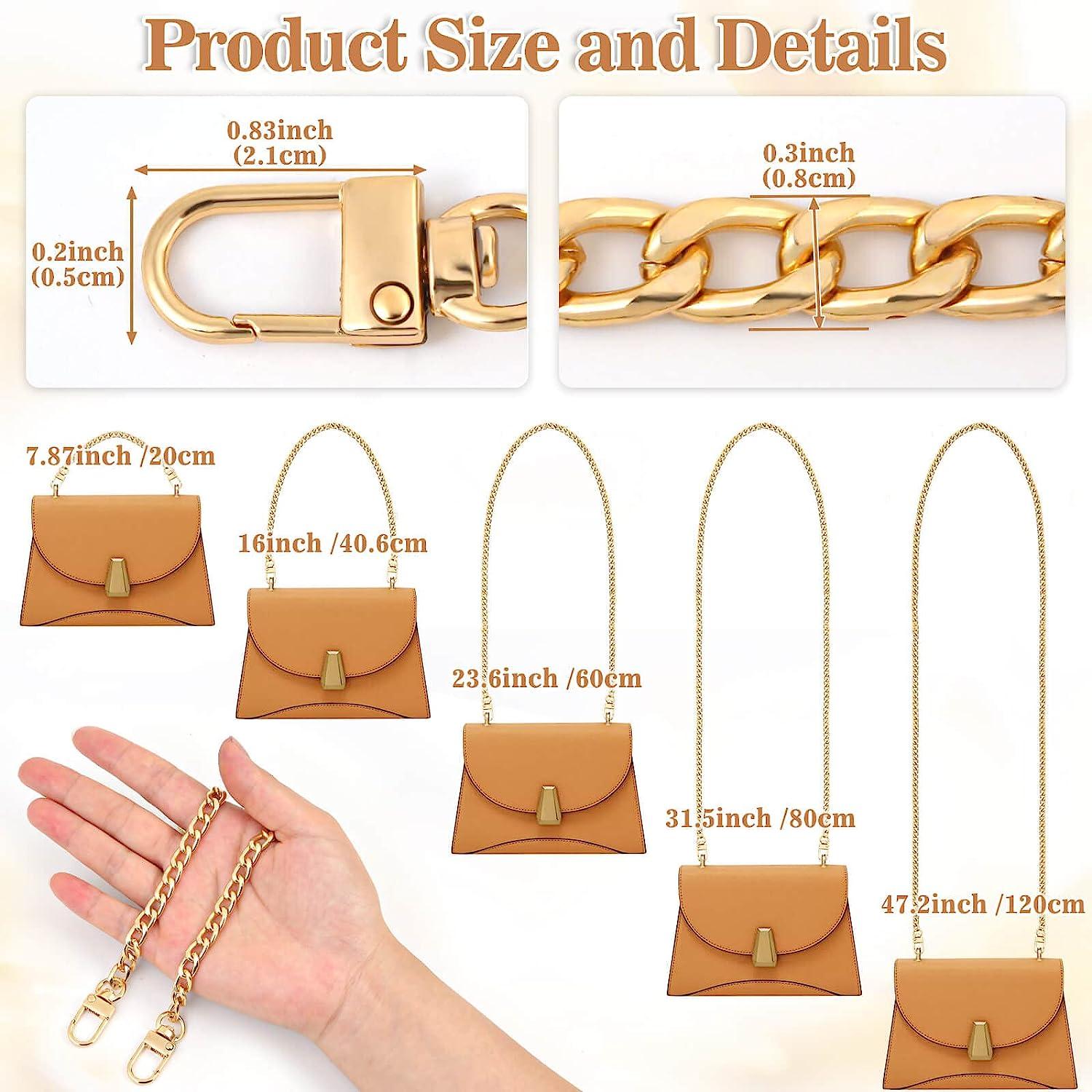 Purse Strap Extender for LV Pochette Accessory, Metal Chain Handbag Handle  Replacement Crossbody Shoulder Bag Charms (2 pack Antique Gold) -  Walmart.com