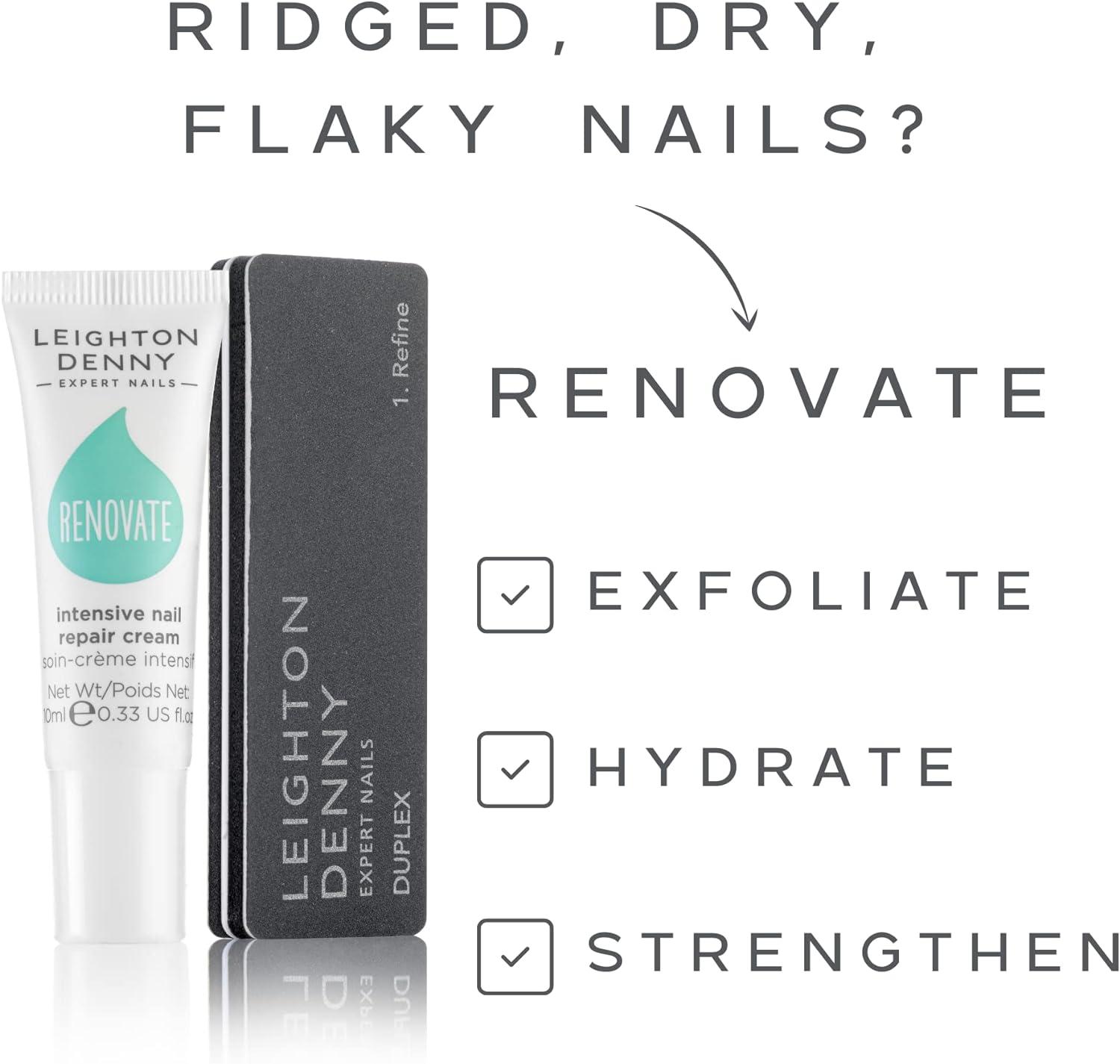 Leighton Denny Renovate Nail Repair Cream 10ml Restore and Strengthen