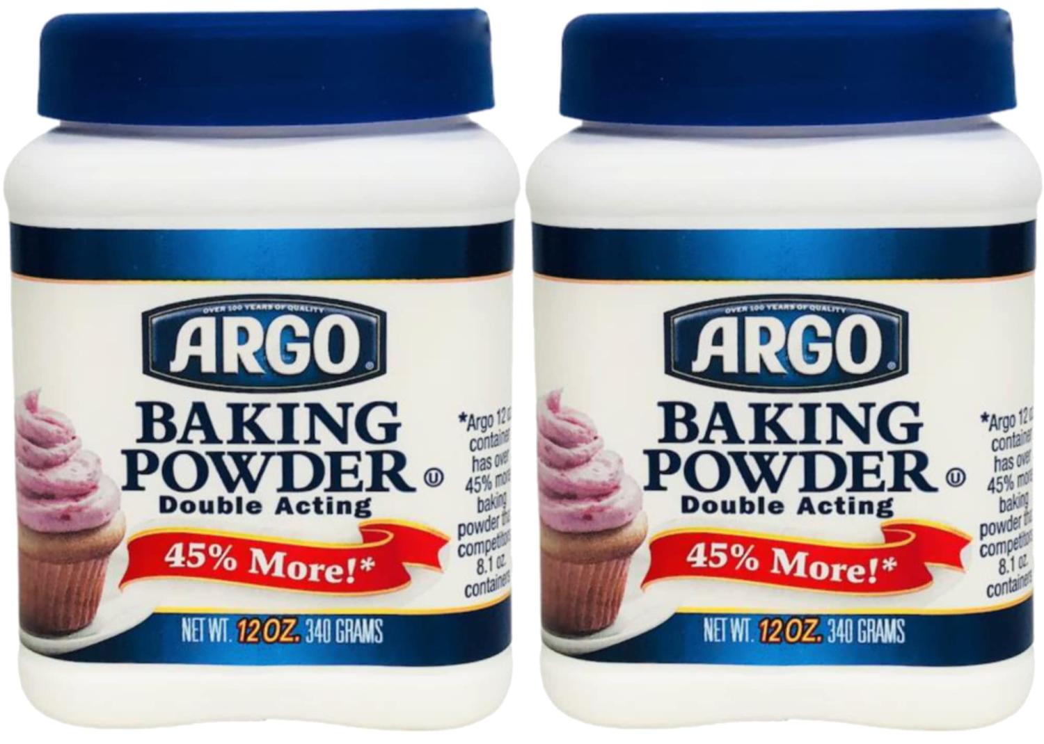 Argo Baking Powder 12 oz, Pack of 2