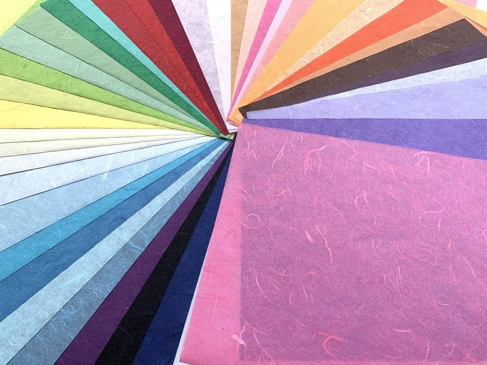 50 Sheets Mixed Colors A4 Sheets Thin Mulberry Paper Sheets Art Tissue  Washi Paper Design Craft Art Origami Suppliers Card Making