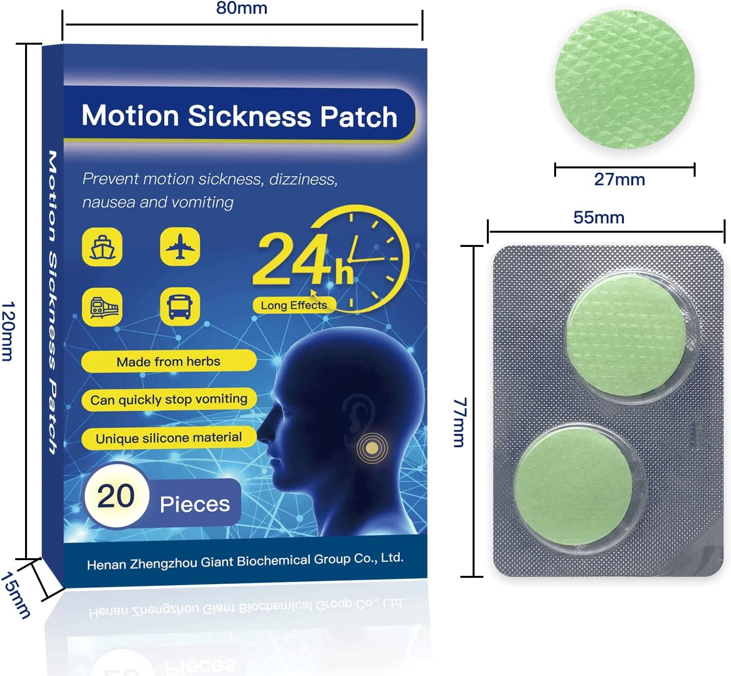 Motion Sickness Patches Nausea Patches for Behind The Ear Anti Nausea