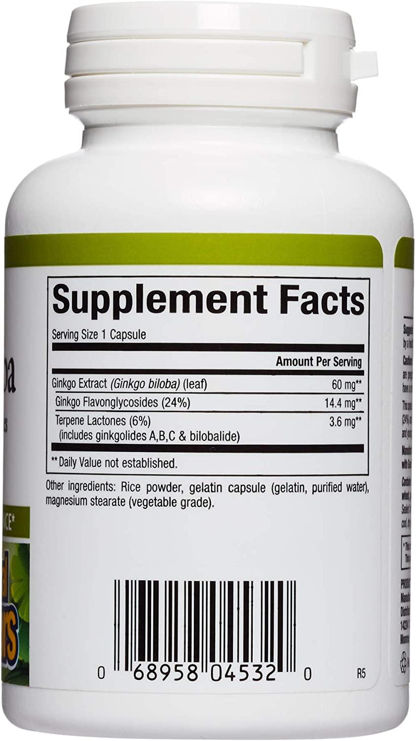 Natural Factors Ginkgo Biloba 60 Capsules