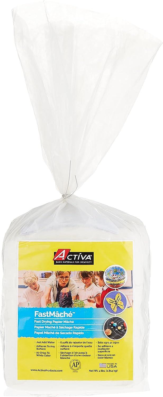ACTIVA Fast Mache Instant Papier Mache 4 lbs QuickDrying Paper Mache