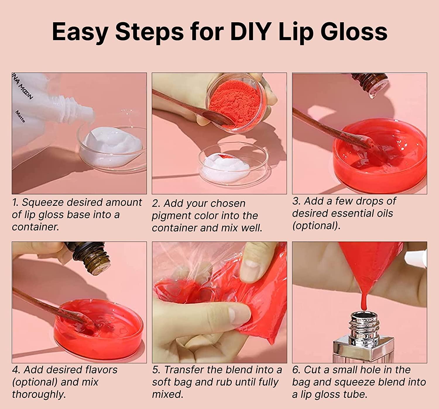 how to make lipgloss pigment, small lipgloss business 