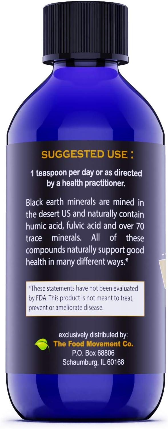 Black Earth Fulvic Acid Humic Trace Minerals 8oz Liquid Supplement