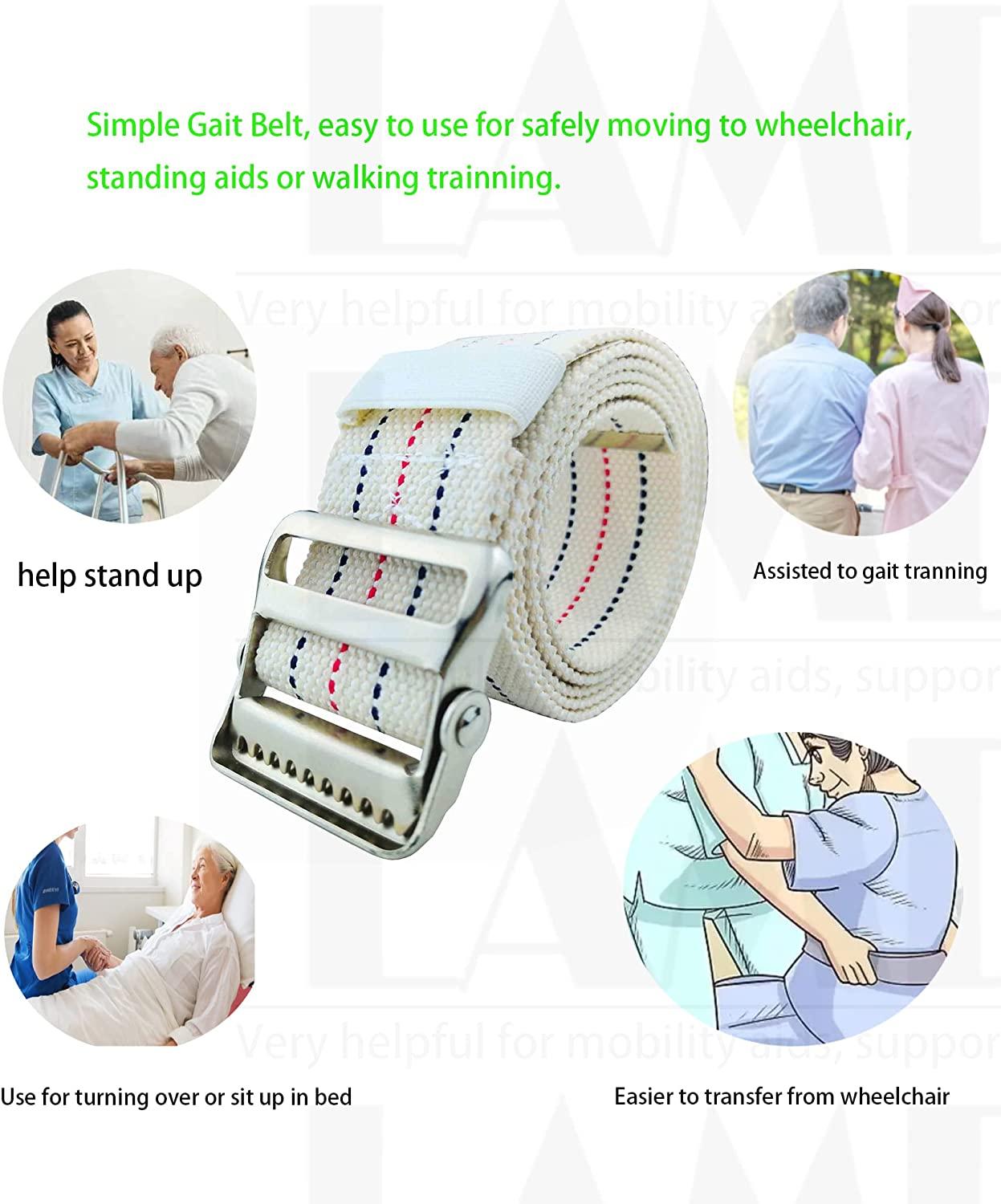 LAMBOX Gait BeltWalking Transfer Belt with Belt Loop Holder for