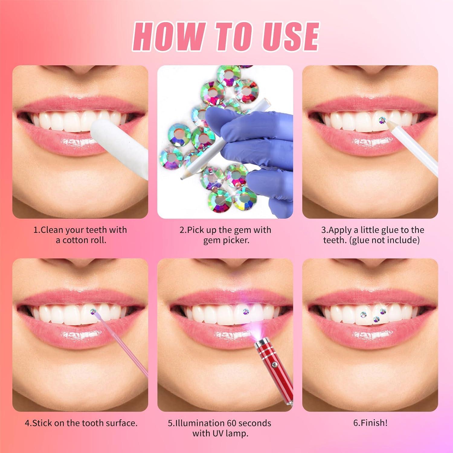 Tooth Gems Kit DIY Professional Crystal Teeth Jewelry for a