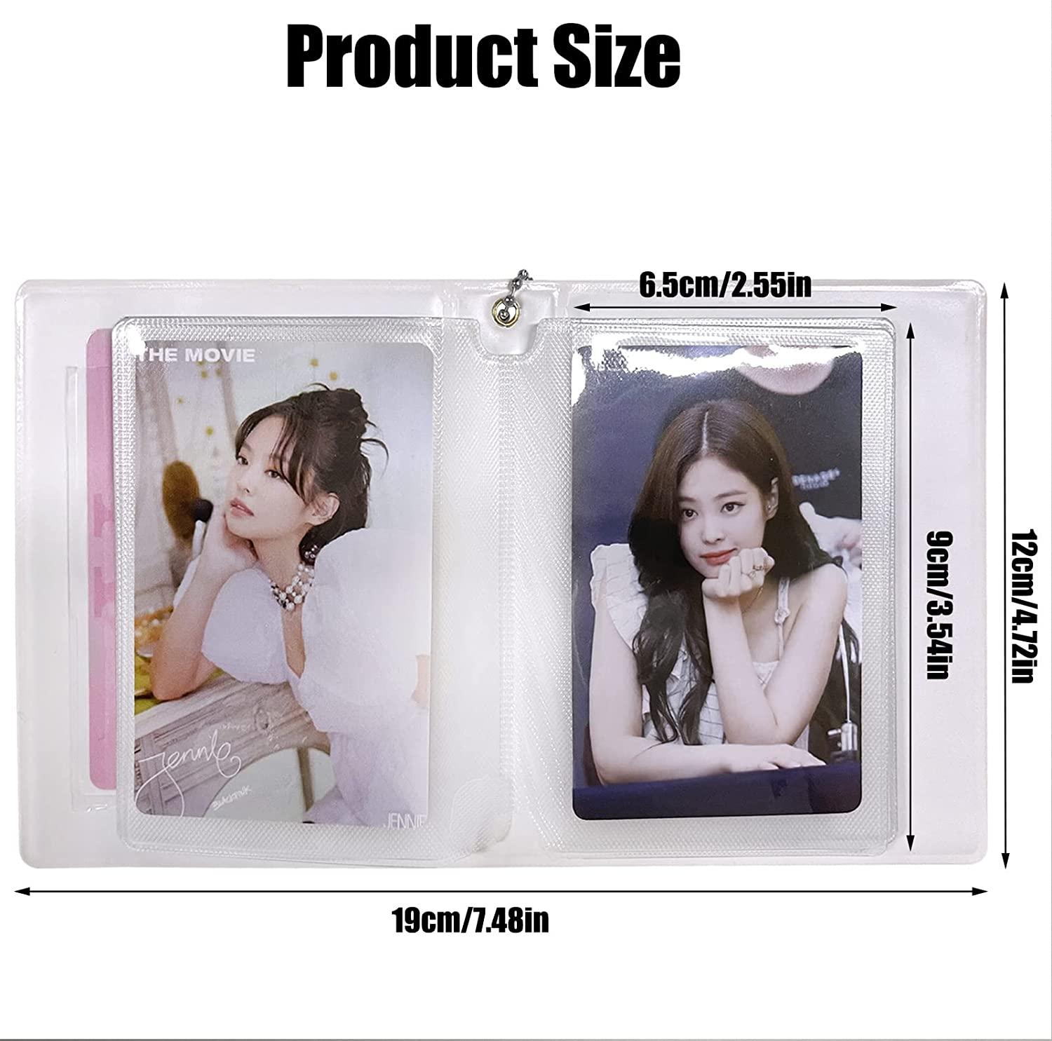 3 Inch Kpop Photocard Holder Book - Mini Album with Mirror-like Cover, Love  Heart Pendant, 32 Pockets - White | Buy Now with Express International  Delivery | GoSupps.com