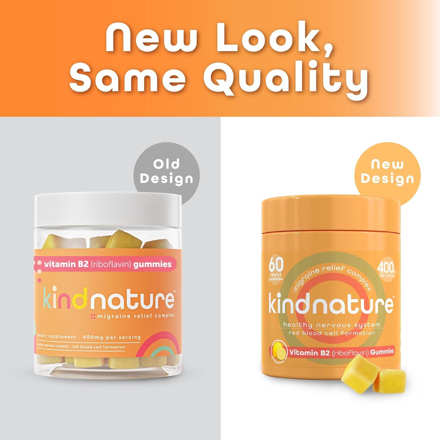 Kind Nature Vitamin B2 Gummies Riboflavin 400mg Supplement for Kids