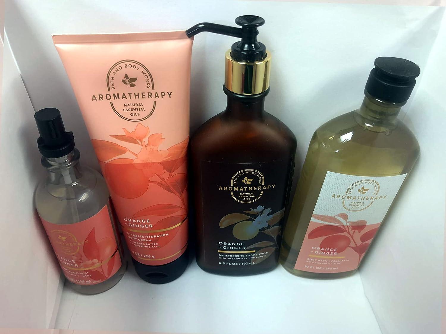 Bath and Body Works Aromatherapy Orange Ginger Deluxe Gift Set
