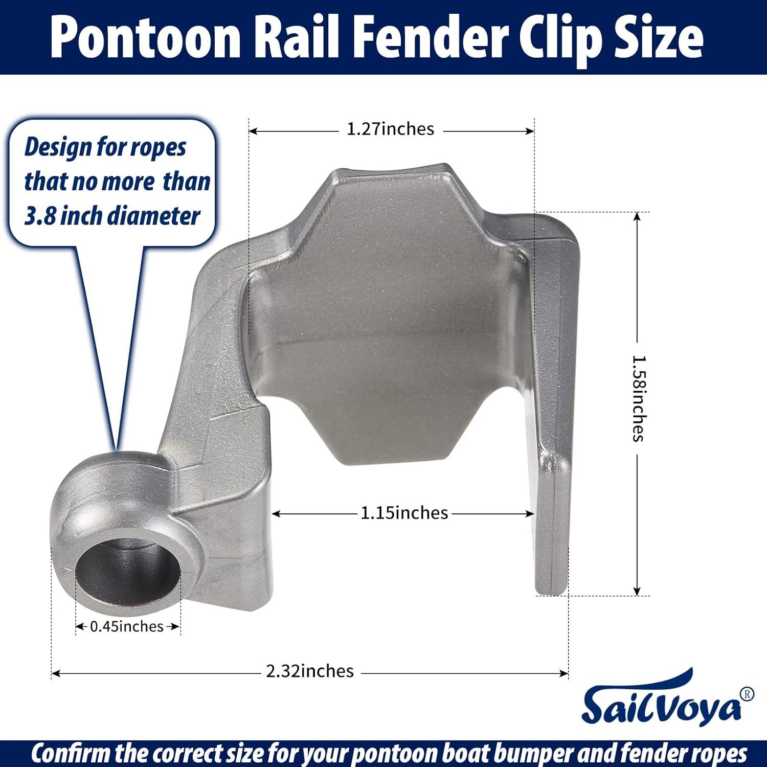 Boat Bumper Clips Pontoon Boat Fender Clips for Docking Pontoon Boat