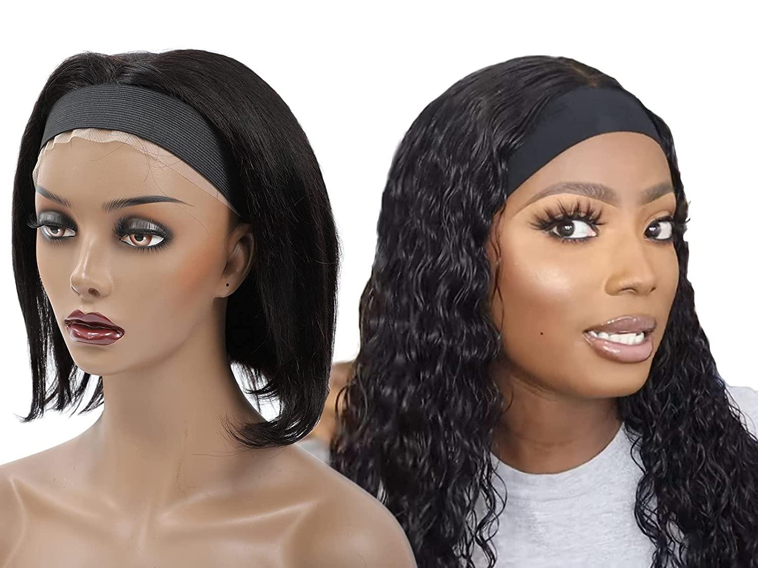 PIESOYRI Tall Wig Stands, Wig Head Stand for Long Wigs, 2 Pack