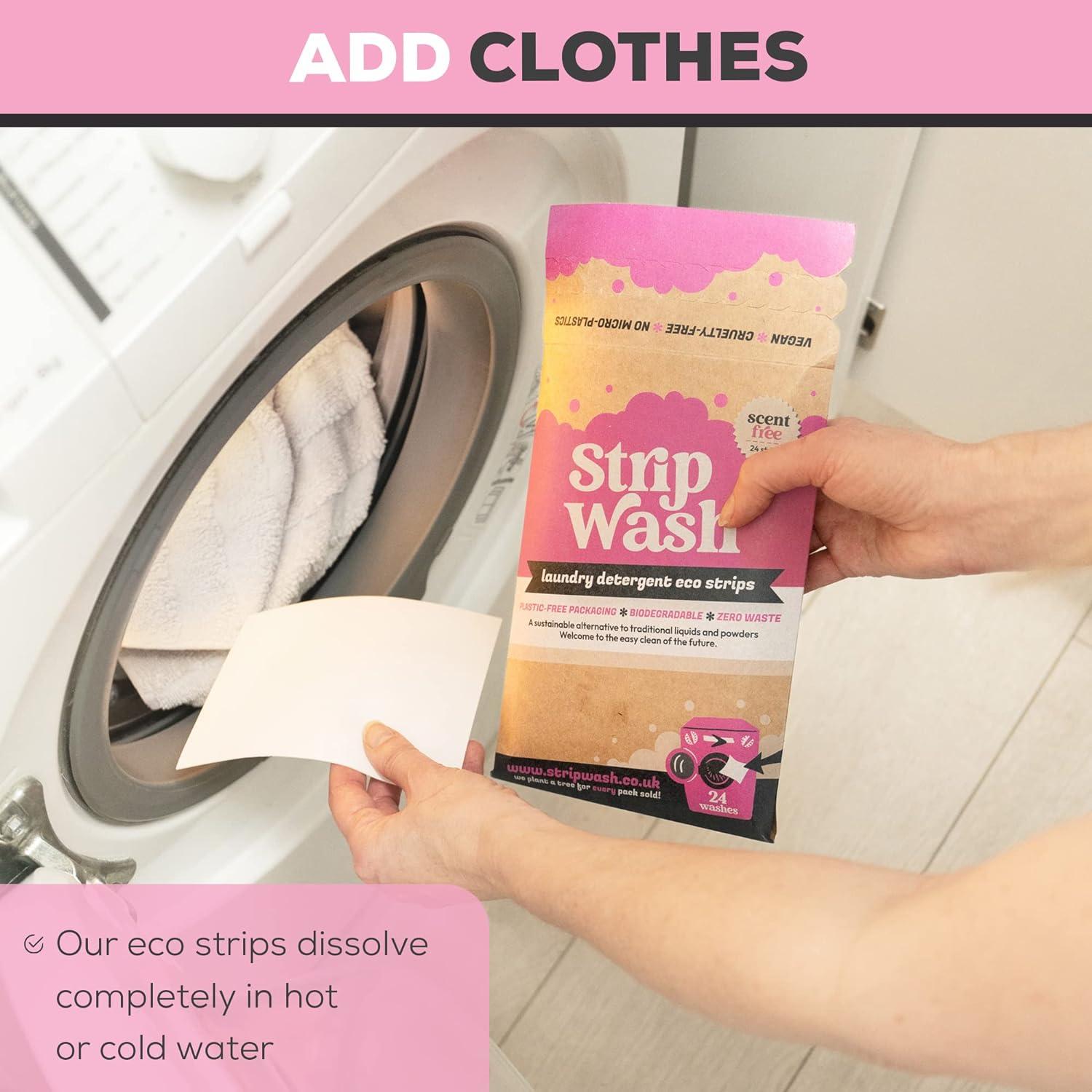 ecoLiving Laundry Detergent Strips (24 Sheets) | Eco-Friendly ...