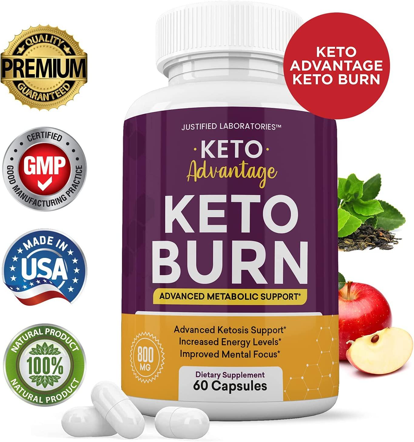 (2 Pack) Keto Advantage Keto Burn Pills Includes Apple Cider Vinegar