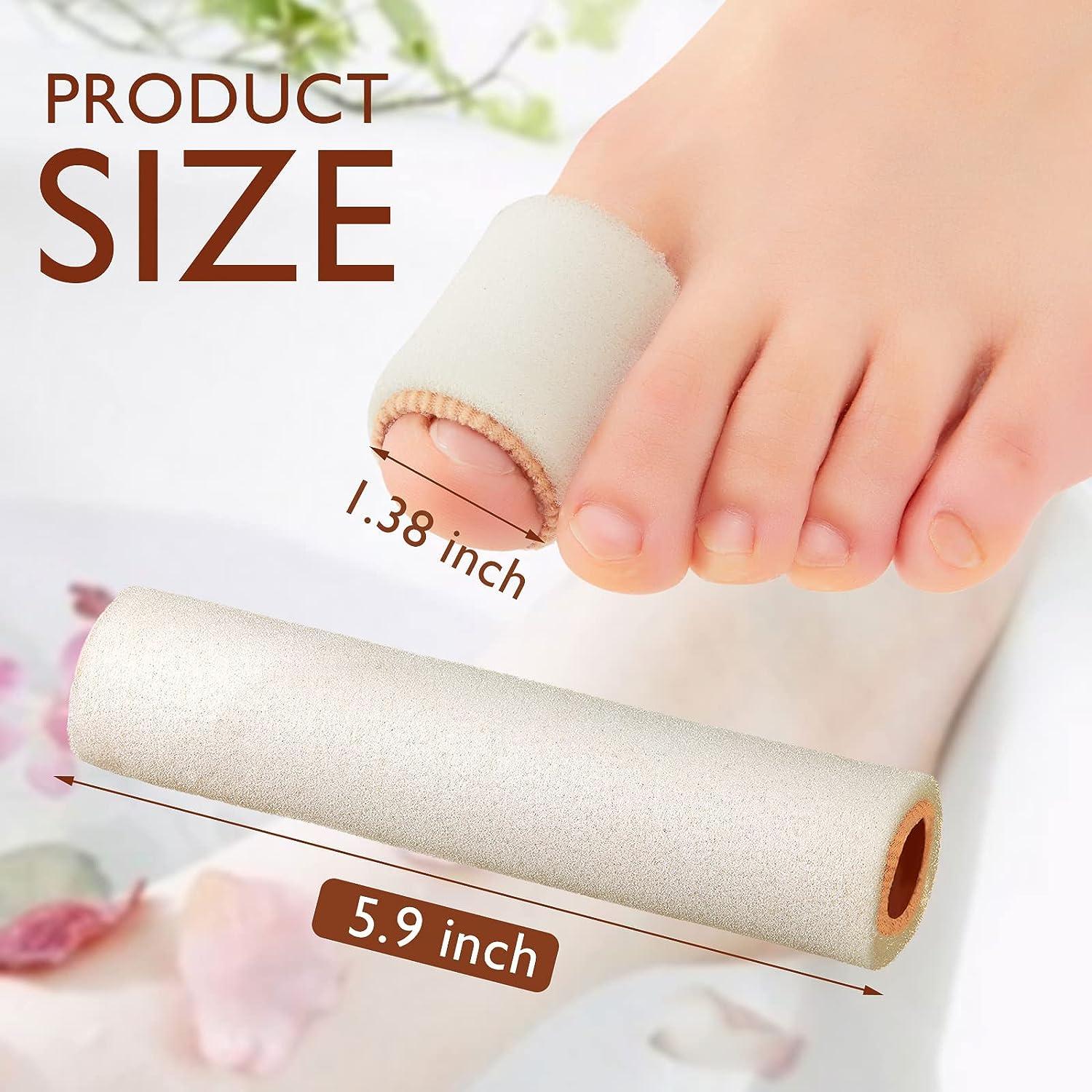 6 Pieces Foam Toe Sleeves Foam Tube Big Toe Protectors Toe Bandages for