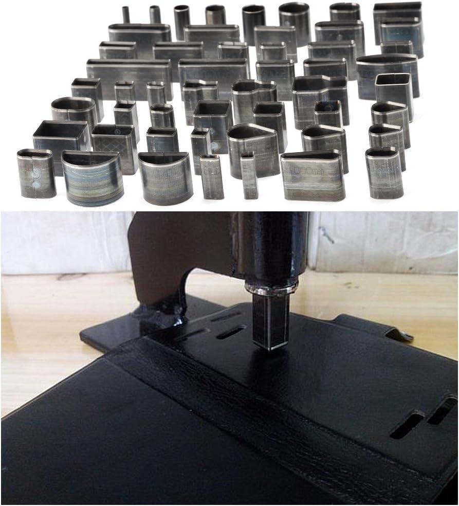 ATPWONZ 52 Shape Style Hollow Punch Cutter Set for Leather Craft DIY