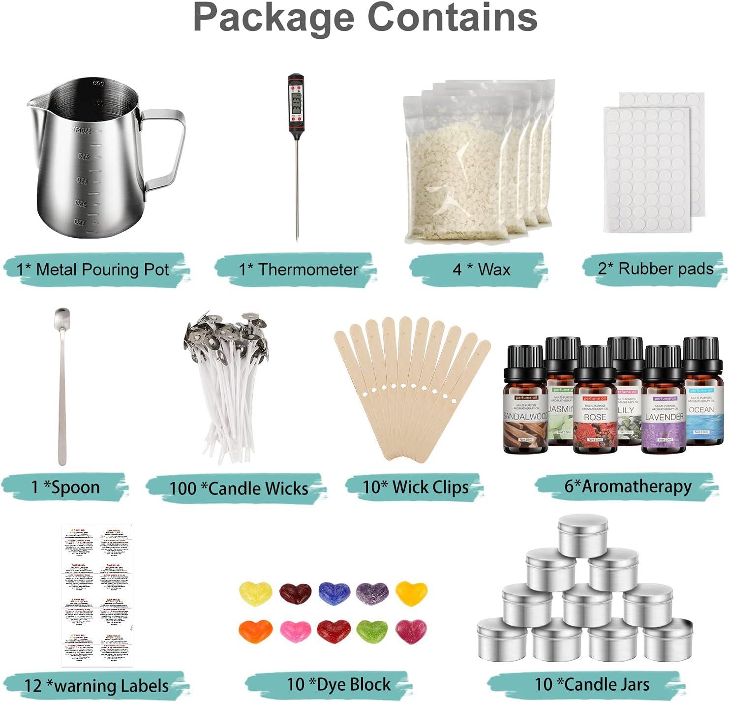 Candle Making Kit With Wax Melter, Candle Making Supplies, DIY Arts&crafts  Kits Gift for Beginners,adults,kids,including Electric Stove 