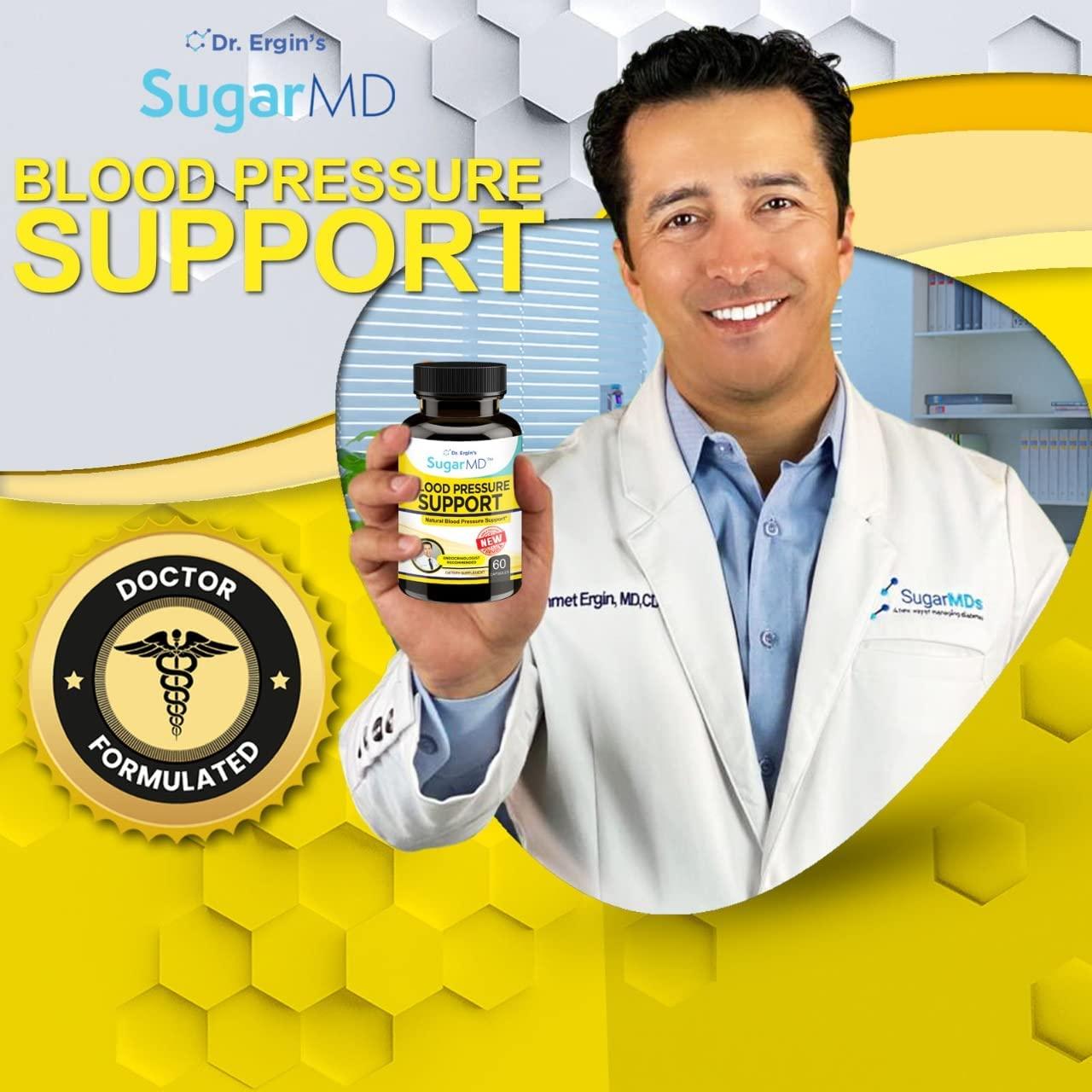 SugarMD Dr. Ergin's Advanced Natural Blood Pressure Supplement 60
