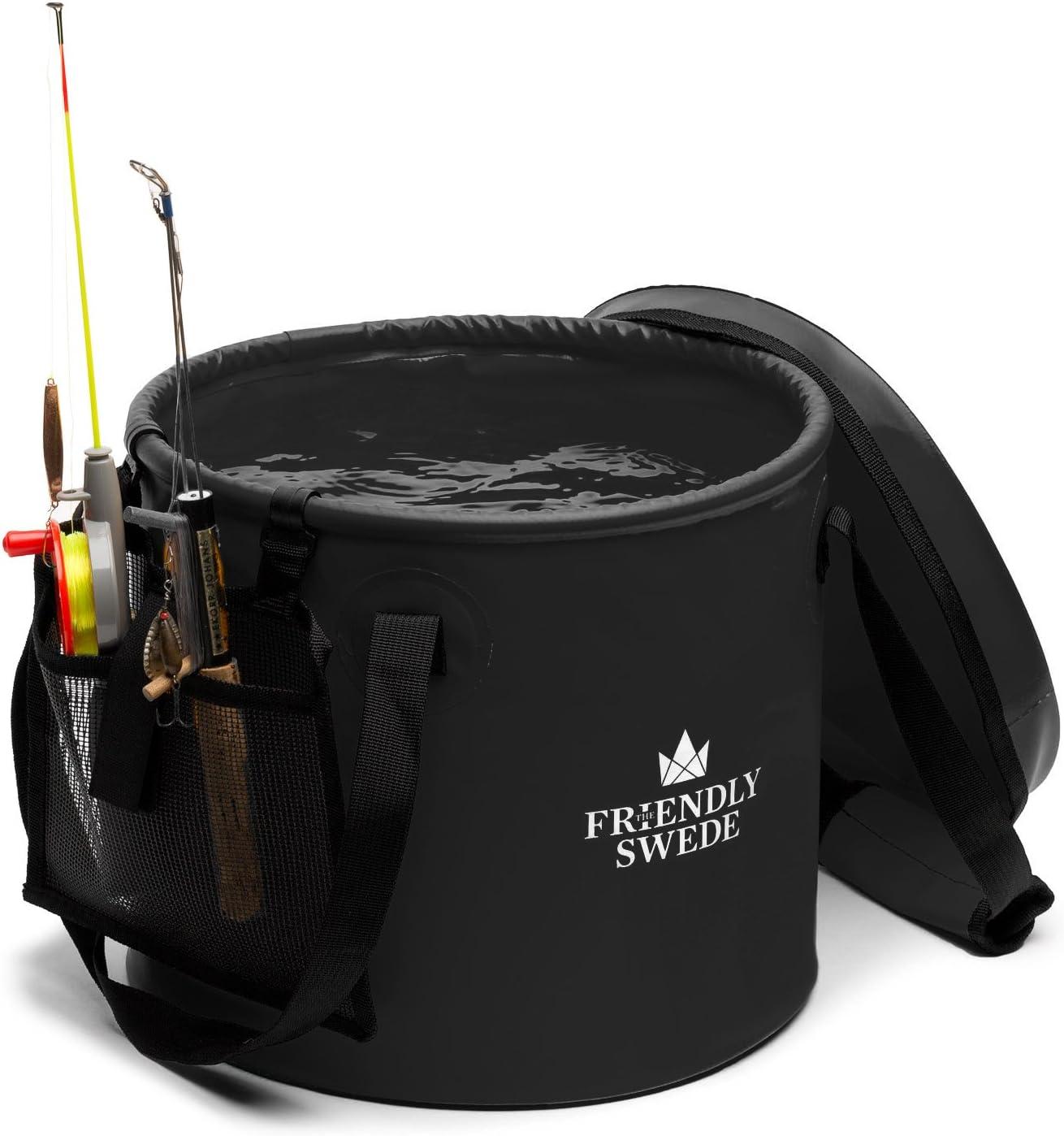 Eurow Collapsible Bucket with Handle Indoor Outdoor Travel