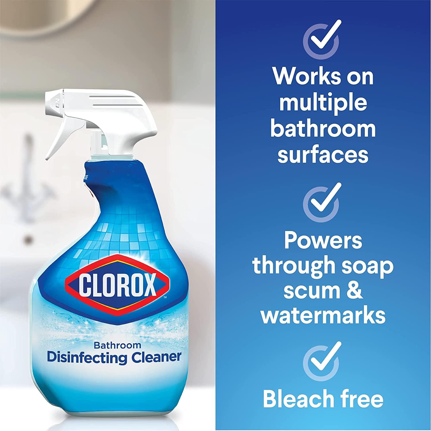 Clorox Disinfecting AllPurpose Cleaner 32 Oz and Disinfecting Bathroom